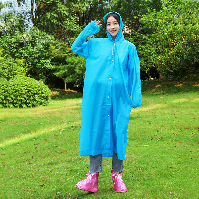 Picture of Non-Disposable Eva Unisex Outdoor Raincoat Drifting Travel Rainstorm-proof Thickened Portable Adult Raincoat