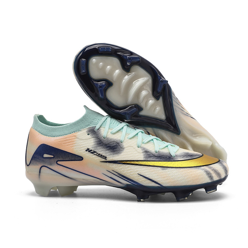 Cross-Border Low-Cut Fly-Knit Football Shoes Fg Long Spike Game Shoes Football Shoes Sports Football Shoes