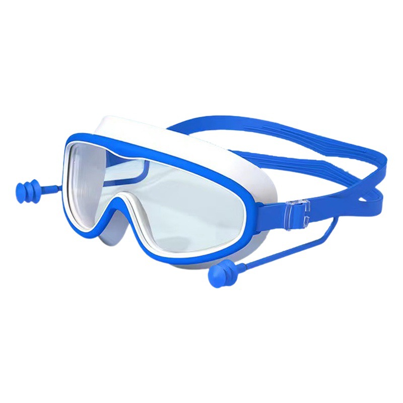 Children's swimming goggles boys and girls swimming equipment large frame not tight eyes professional waterproof anti-fog swimming goggles training suit