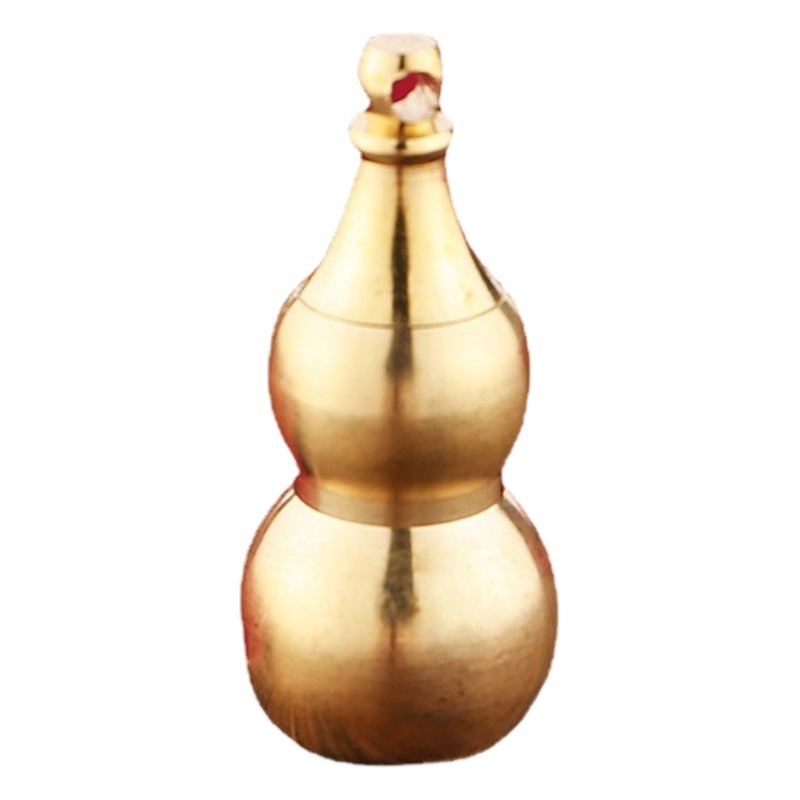 Brass Small Hollow Gourd Keychain Accessory Metal Gourd Pendant Ornament Small Gift for Men and Women Wholesale from Manufacturer