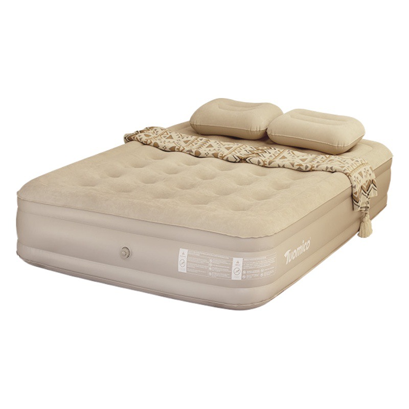 Outdoor Camping Style Heightened Moisture-Proof Inflatable Mattress Portable Inflatable Bed Dual-Purpose Automatic Inflatable Bed Air Mattress