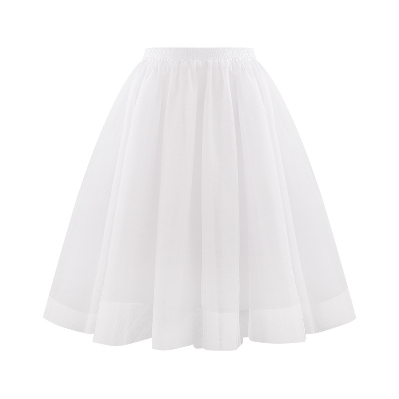 Picture of Amazon's New Skirt Women's Spring and Summer Trendy Fairy Style Large Size Mesh Tutu Skirt Large Size Slimming