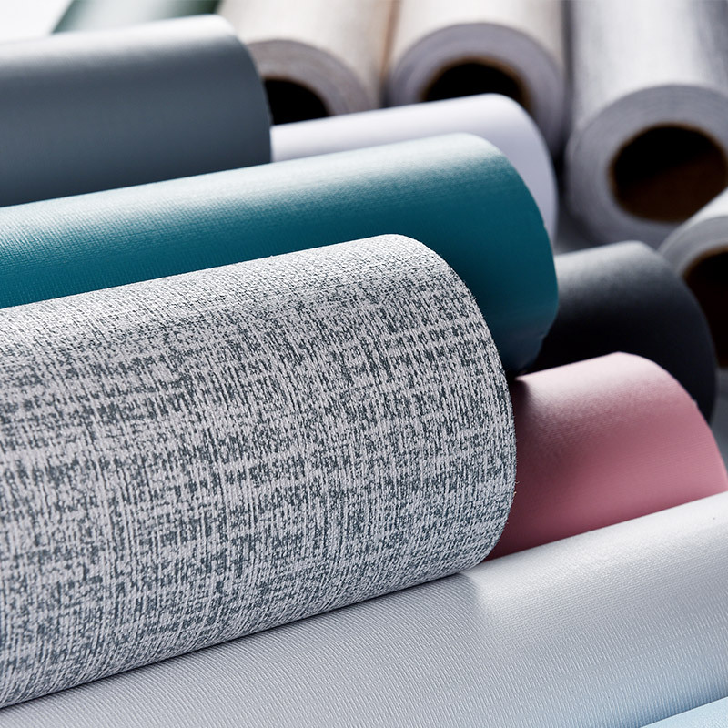 Picture of Wholesale self-adhesive linen wallpaper solid color gray waterproof wallpaper bedroom living room background wall decoration renovation stickers