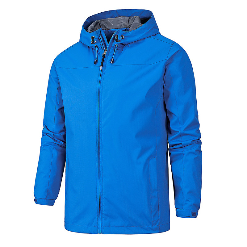 Picture of Outdoor windproof waterproof four-season mountaineering suit men's thin spring and autumn single-layer jacket women's one-piece hair