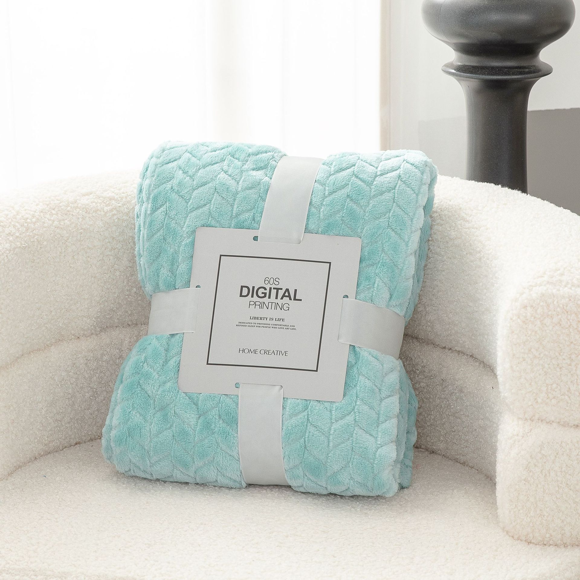 Picture of Blanket Blanket Flannel Blanket Single Blanket Embroidered Knee Blanket Office Coral Blanket Small Blanket