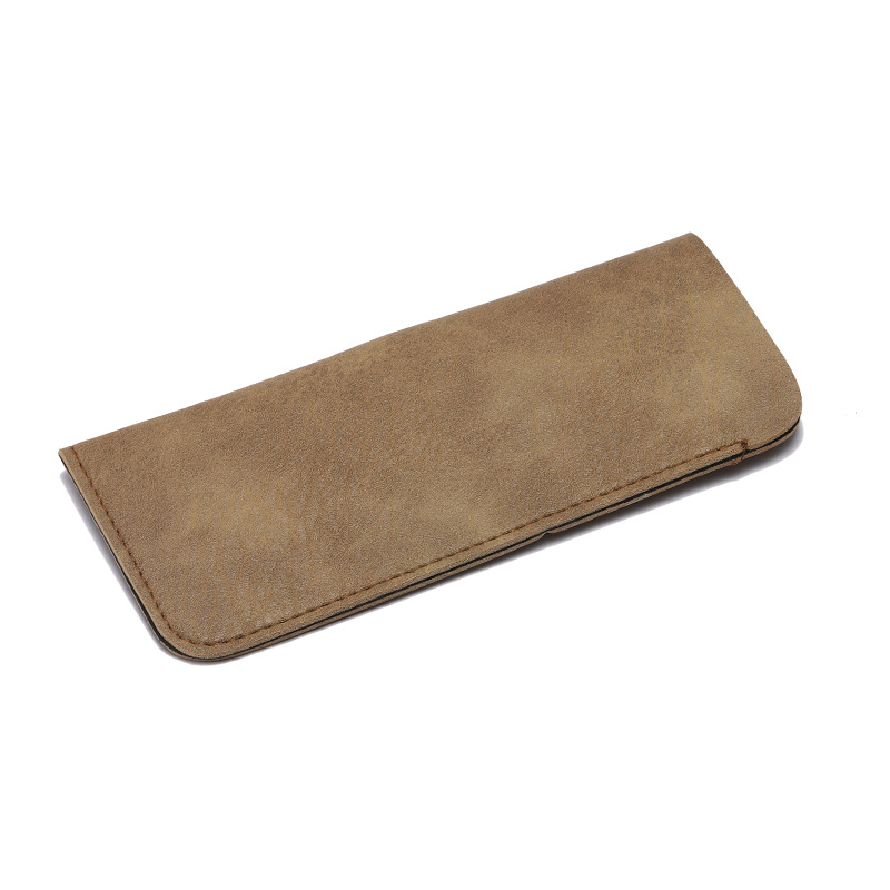 Picture of Hot Selling New Glasses Case Soft Leather Glasses Bag Reading Glasses Leather Bag Waterproof Leather Case Affordable Direct Sales Wholesale Logo