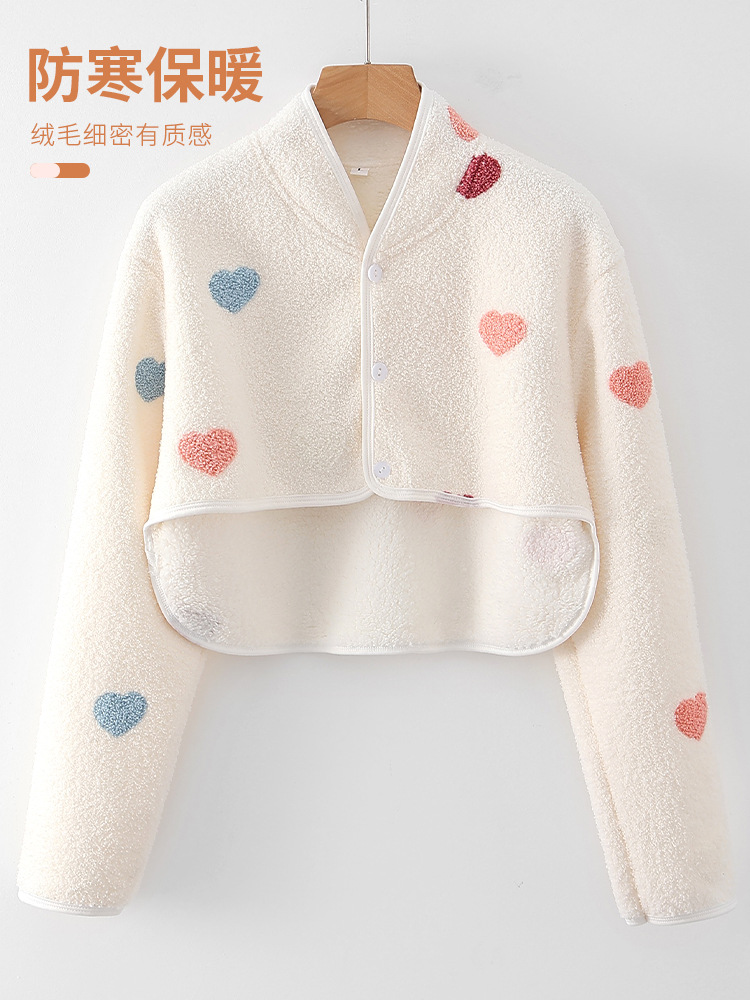 Milk Velvet Shoulder Pad Sleeping at Night Shoulder Protecting Shoulder Cervical Spine Wearby Maternal Feeding Warm Artifact Shoulder Pain Shawl Clothes