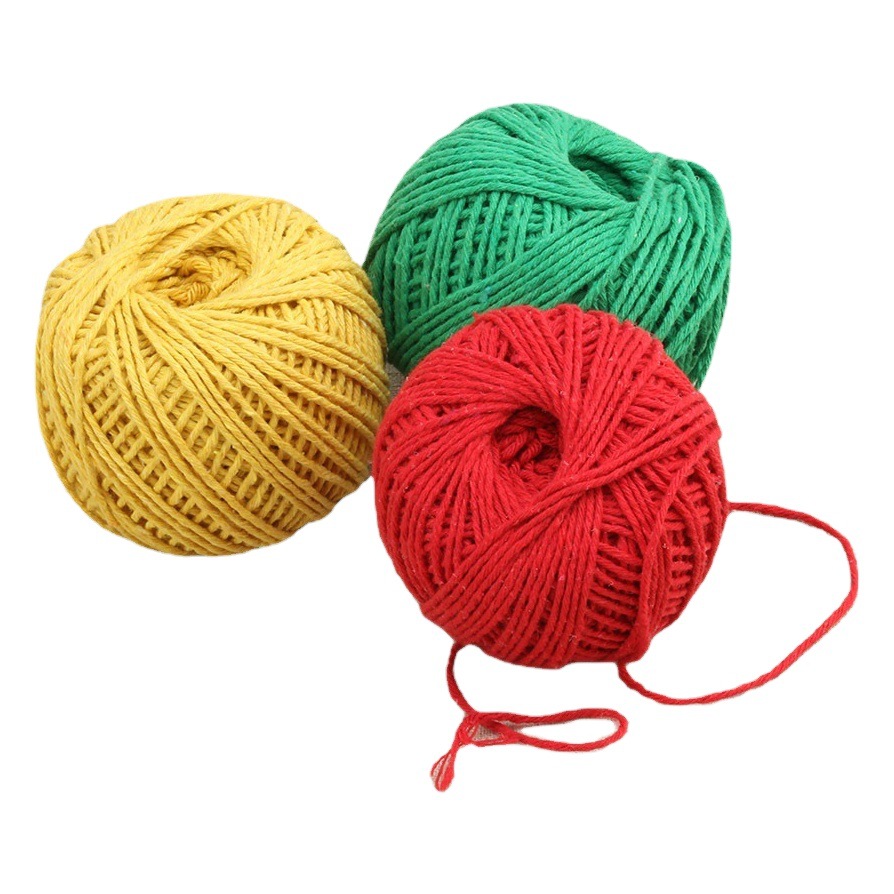 Factory spot flower cotton thread 2 strands of cotton rope wrapped zongzi rope tied zongzi thread 1.5mm thick cotton rope