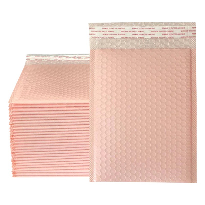 Nude Pink Bubble Bags, Thickened Co-Extruded Film Foam Bags, Packaging Bags, Clothing Packing Bags, Manufacturer, Cross-Border Envelope Style
