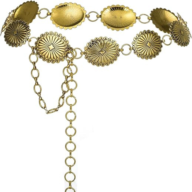 Amazon new retro versatile fashion slim women's waist chain dress decorative cross-border waist chain wholesale in stock