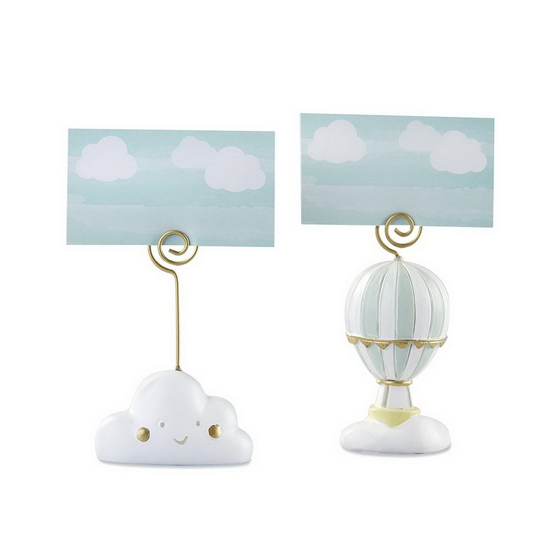 A generation of white clouds table clip hot air balloon seat clip Smiley card clip party decoration supplies
