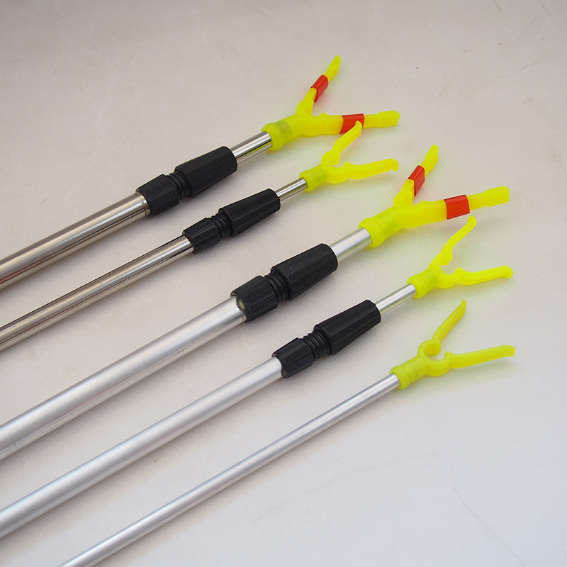 Wholesale Fishing Rod Bracket Stainless Steel Aluminum Alloy Sea Rod Simple Bracket Ground Turret Bracket Rod Y-Shaped Telescopic Rod
