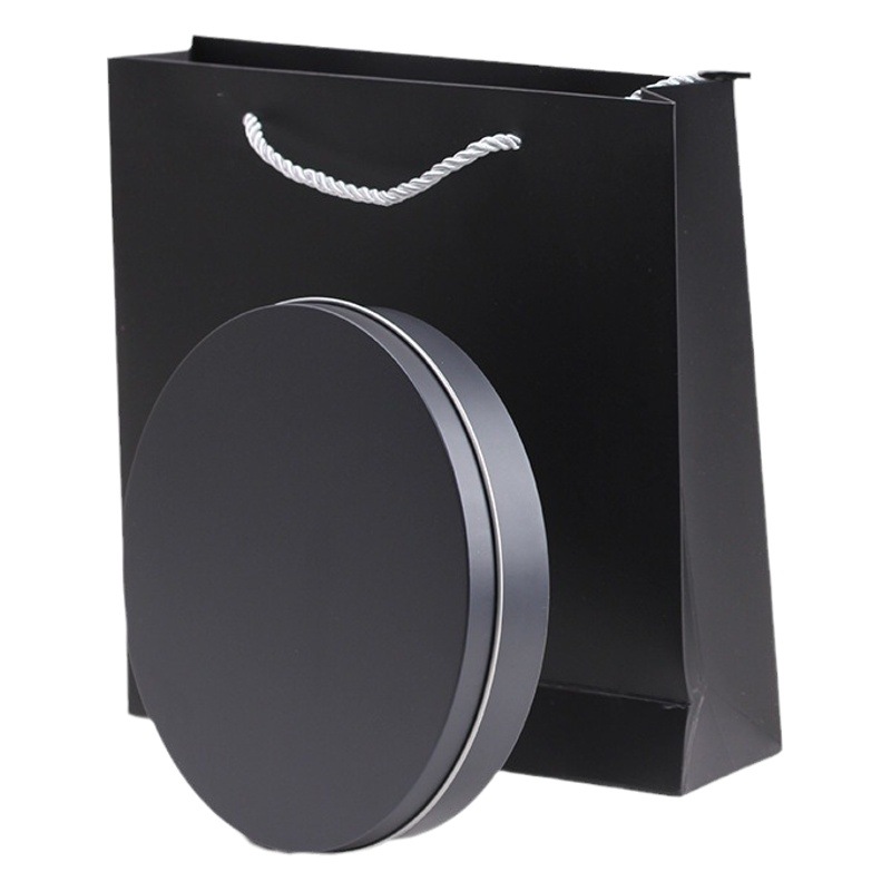 Tinplate tea box Pu'er tea cake box hand gift iron box storage box tea cake packaging gift box empty box