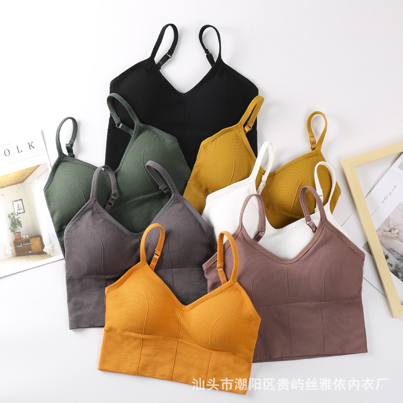Picture of Kaka's Same Style Large U-Shaped Thread Beautiful Back Wrapped Chest Tube Top Seamless Wire-Free Bottoming Sports Vest Suspbottomer Intimates