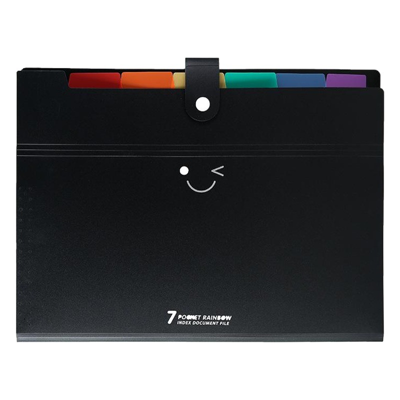 13-grid black organ bag a4 organ folder file storage bag large capacity student examination paper file case folder