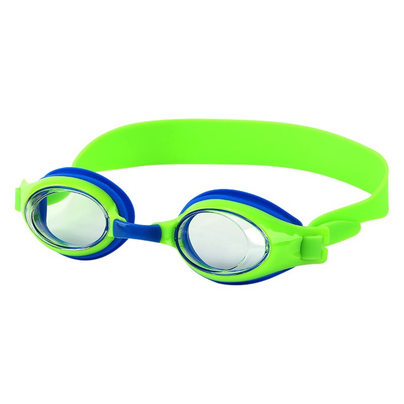 Strict selection of new children's color one-piece swimming glasses youth HD anti-fog swimming glasses underwater goggles