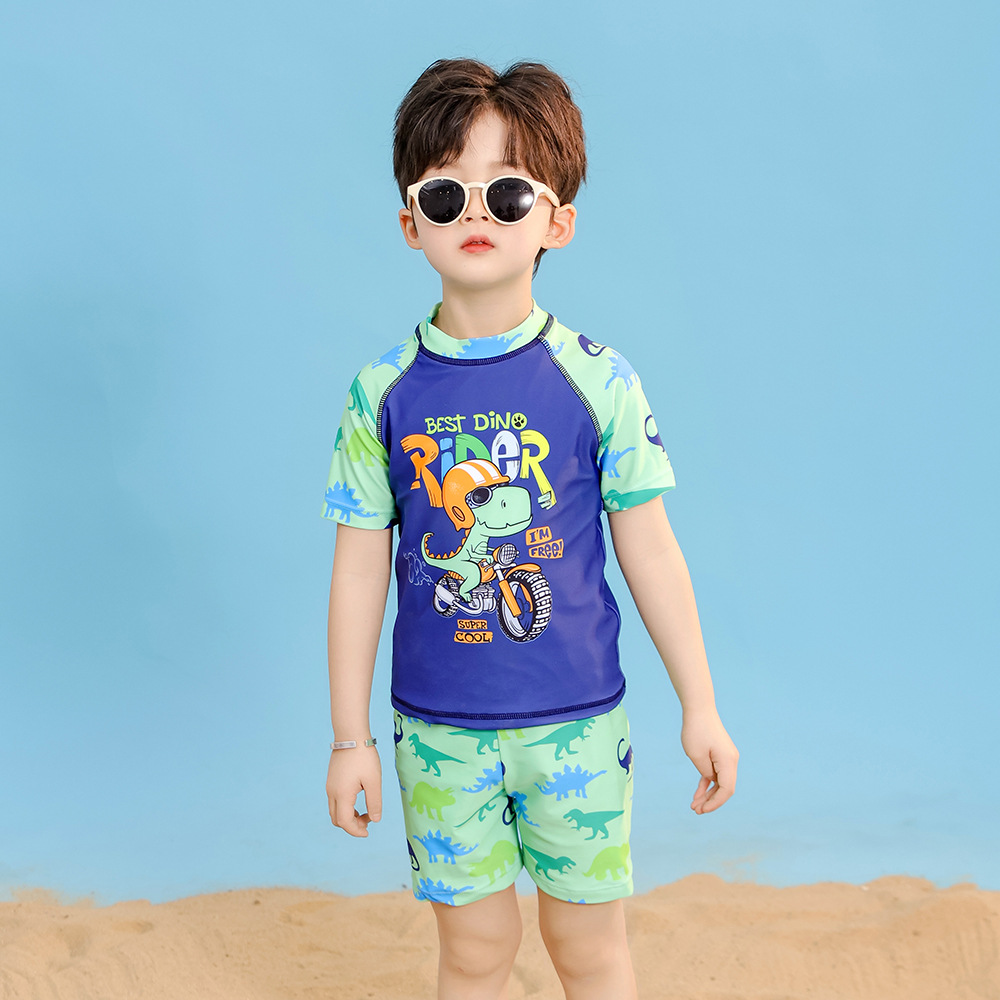Quick-drying children's swimwear boys new small children split baby swimwear swimming trunks suit wholesale a generation of hair