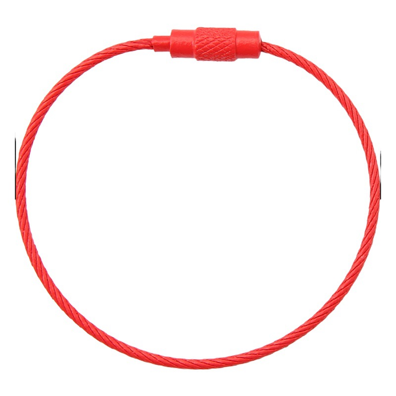 Color steel wire paint hand ring key ring connection ring DIY handmade key chain trinket accessories cross-border hot sale