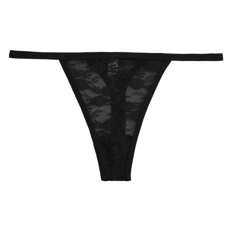Women's Thong Sexy Low Waist Lace Thin Belt Hollow Out Panties Women's Briefs L015