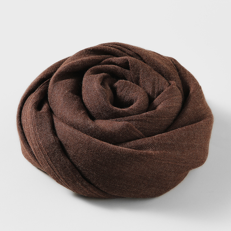 Picture of Solid Color Cotton and Linen Scarf Women's Artistic Sunscreen Scarf Scarf Beach Long Scarf Wholesale Japanese Scarf Advanced Sense