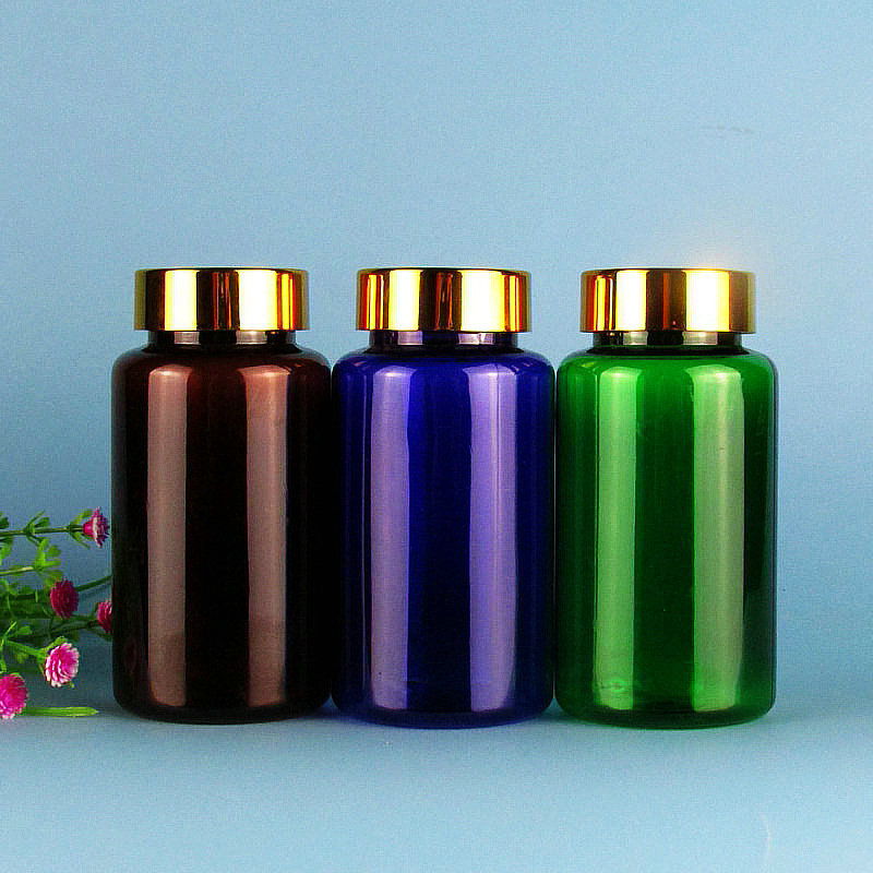 150ml plastic bottle PET polyester bottle packaging bottle sub-packaging brown green blue color light-proof