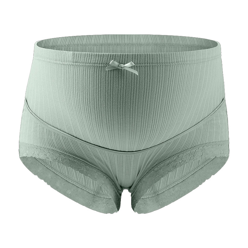 Picture of Maternity Underwear Large Size Breathable High Waist Lace Belly Support Adjustable Pregnancy Threaded Briefs Manufacturer