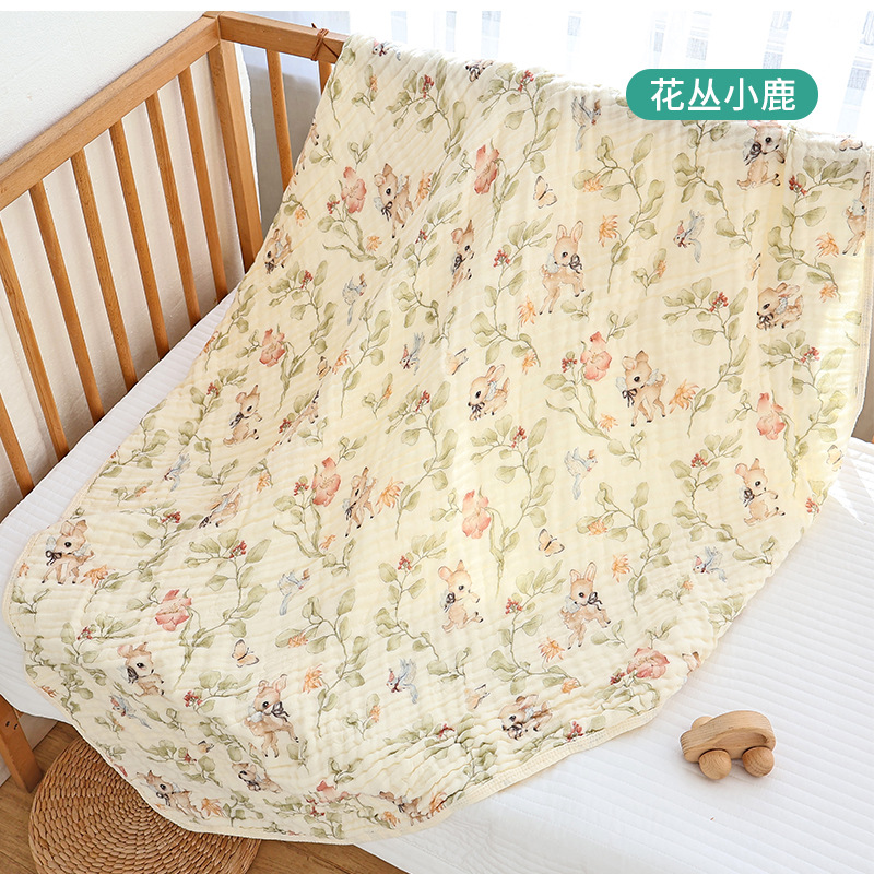 Picture of Baby Gauze Bath Towel Six-Layer Bamboo Cotton Baby Blanket Universal Soft and Absorbent Kidsren's Large Size Bath Towel for All Seasons