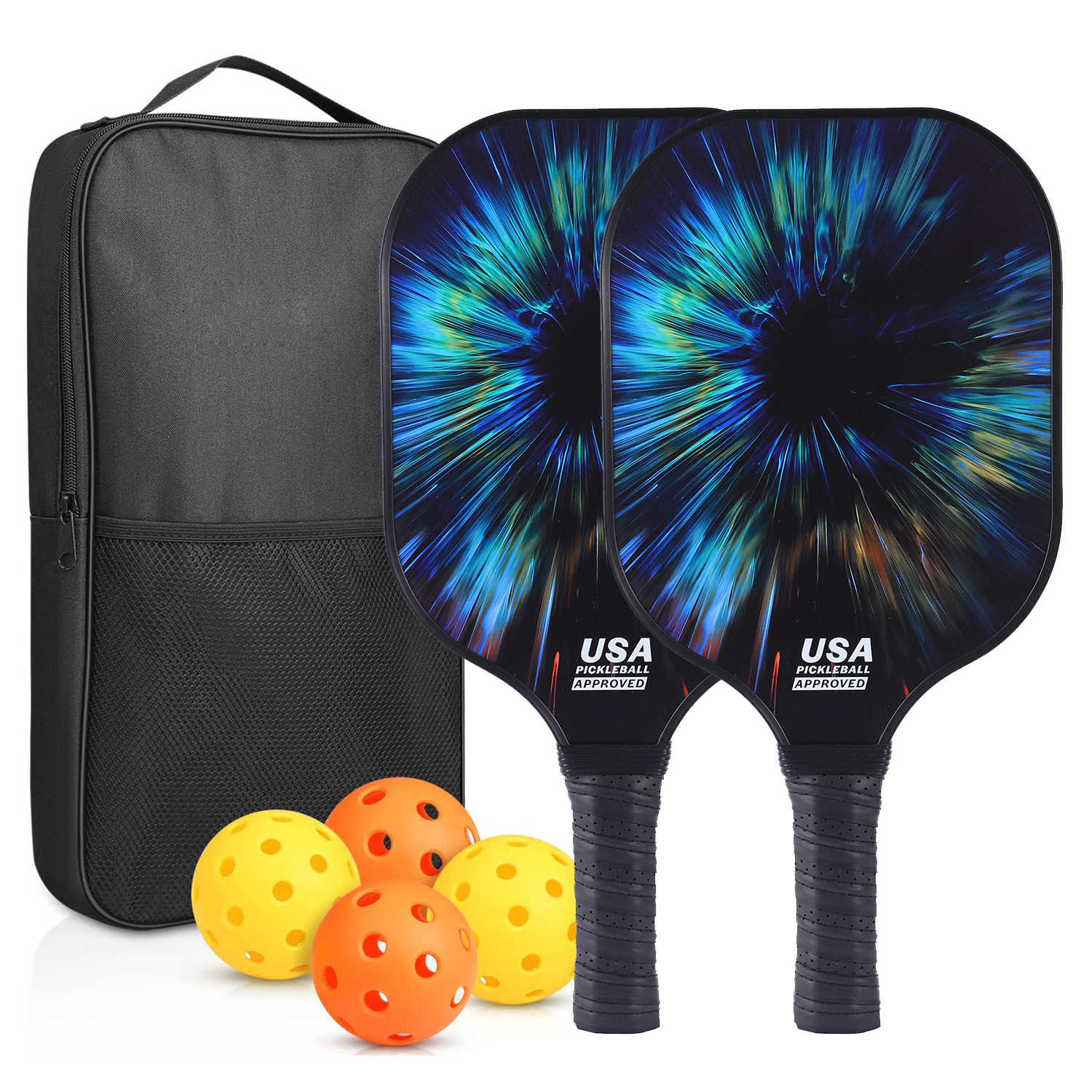 Picture of Peak ball racket glass fiber edge strip UV pattern design outdoor leisure entertainment cross-border pickle pickle racket