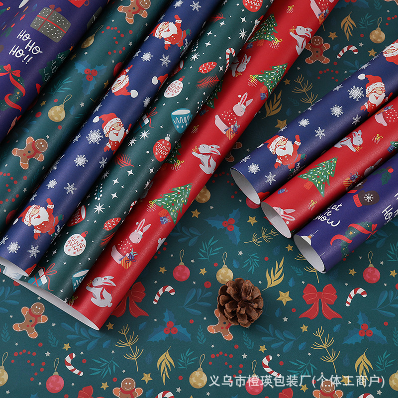 New Christmas wrapping paper large large large gift box wrapping paper Christmas decoration gift wrapping paper wholesale