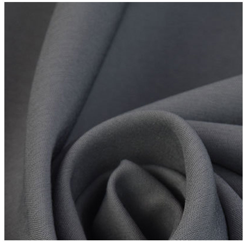 Cotton-polyester interwoven high-elastic double-layer cloth 150D + 40D stretch cloth double-layer twill gray women's leggings