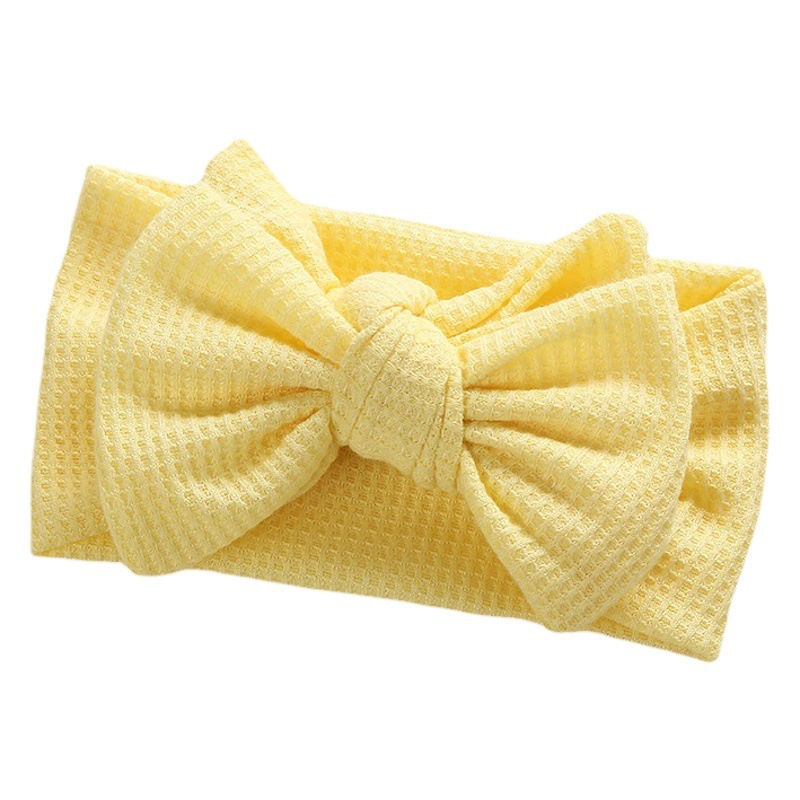 European and American children's hair accessories handmade DIY big bow baby hair band baby double fontanelle waffle headband