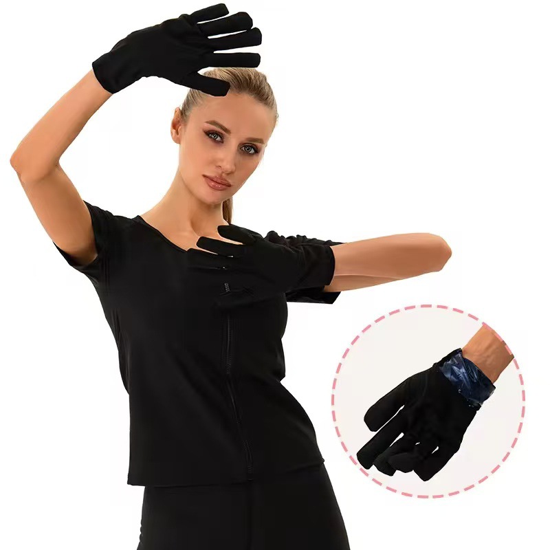 Amazon Women's Sauna Gloves Sports Body Shaping Gloves Running Yoga Sauna Sweating Palm Training Gloves