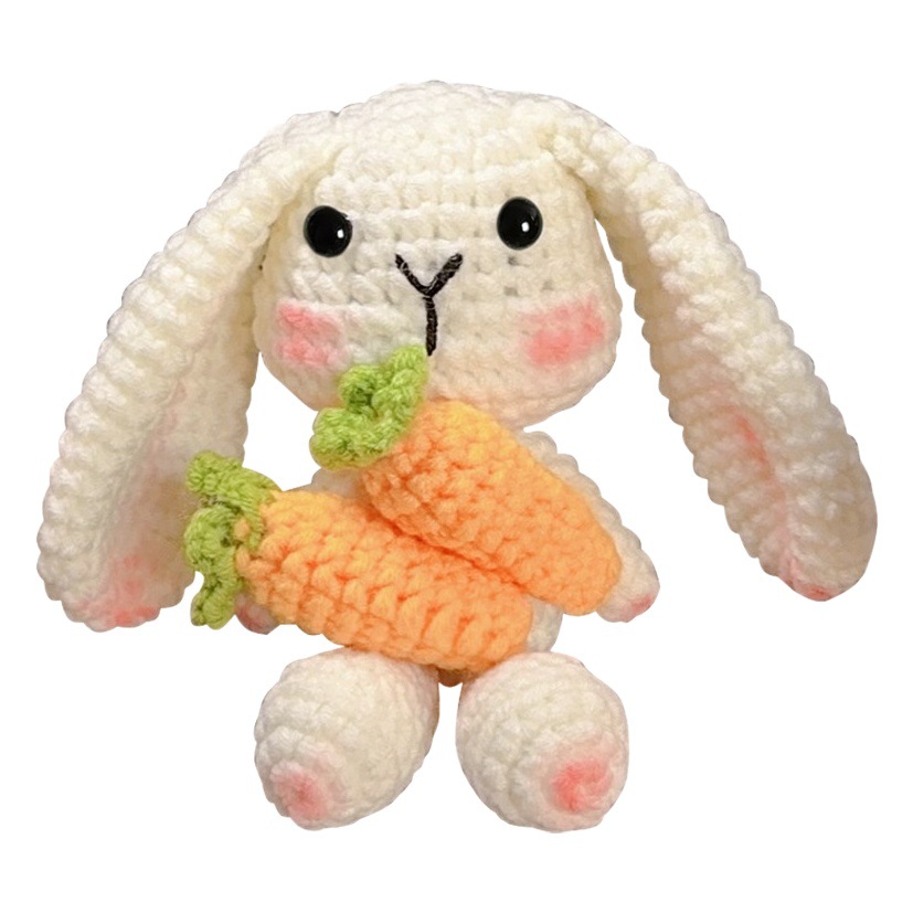 Video tutorial adult and children learn crochet suit DIY knitting supplies 3 animal crocheting material package