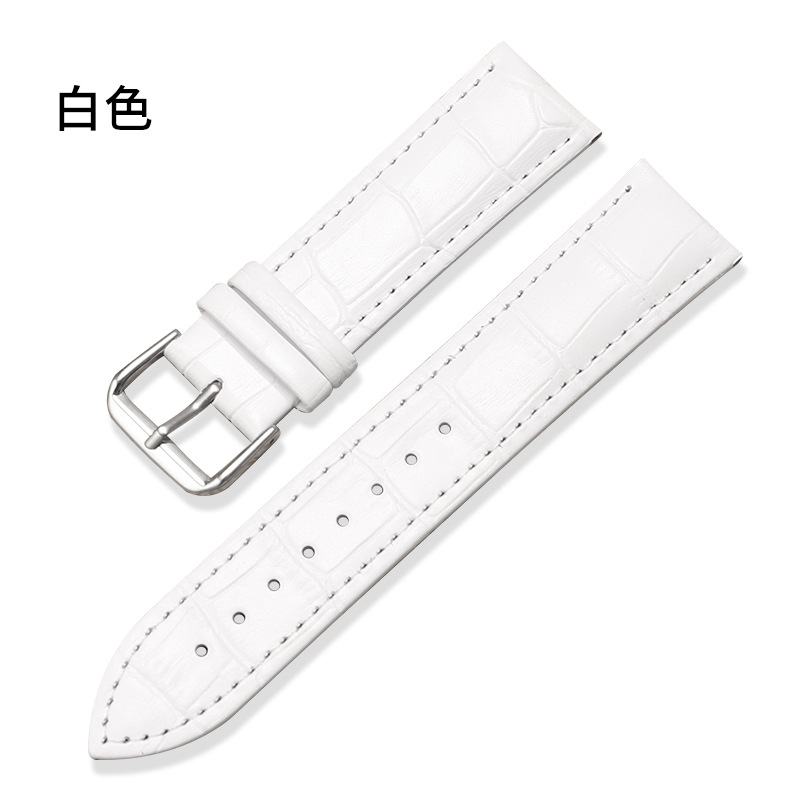 Picture of Factory Direct Sales Genuine Leather Watch Strap Crocodile Pattern Bamboo Pattern Pin Buckle Watch Strap Seven Colors Optional Suitable for Huawei Gt Samsung Apple