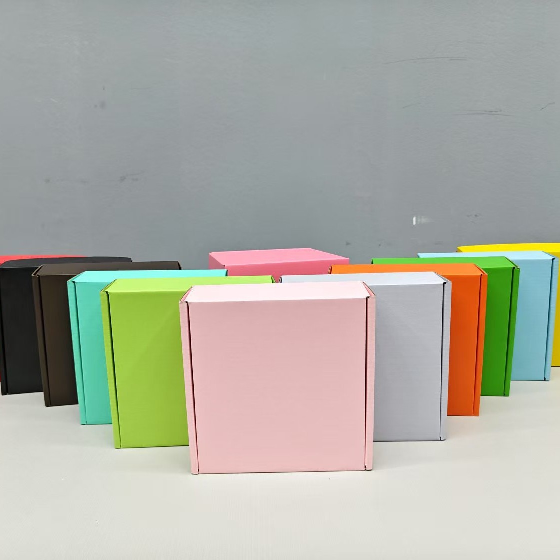 Picture of Sundate Hard Color Airplane Box Ready-Made Jewelry Box Wearable Square Jewelry Box Gift Box Express Packaging Box