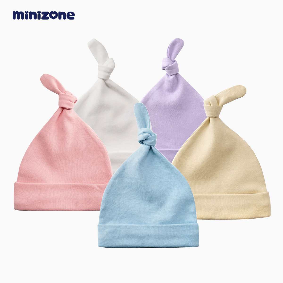 Picture of minizone newborn hat fetal hat baby boys and girls 0-3 months infant hat newborn pullover cap
