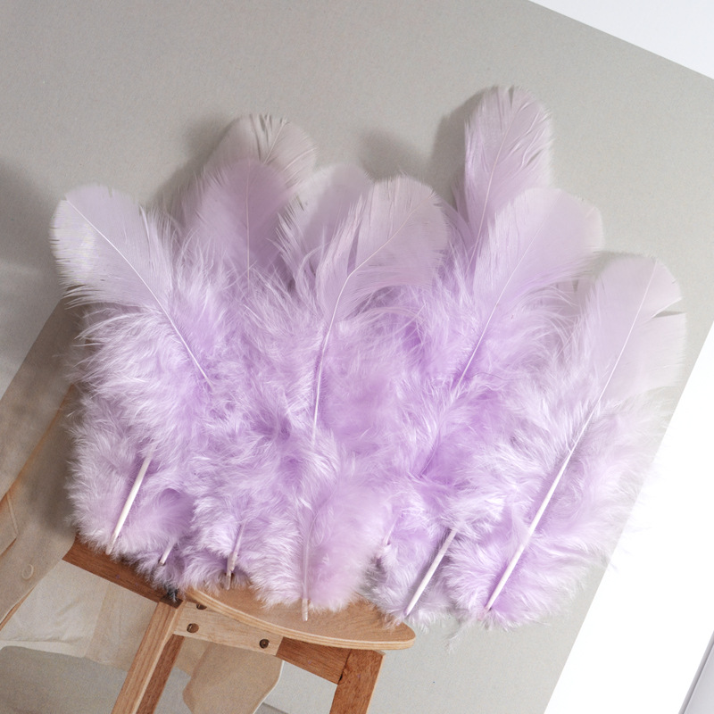 Picture of Colorful Small Feather Turkey Feather DIY Crafts Jewelry Decoration Wave Ball Gift Box DIY Filling Material