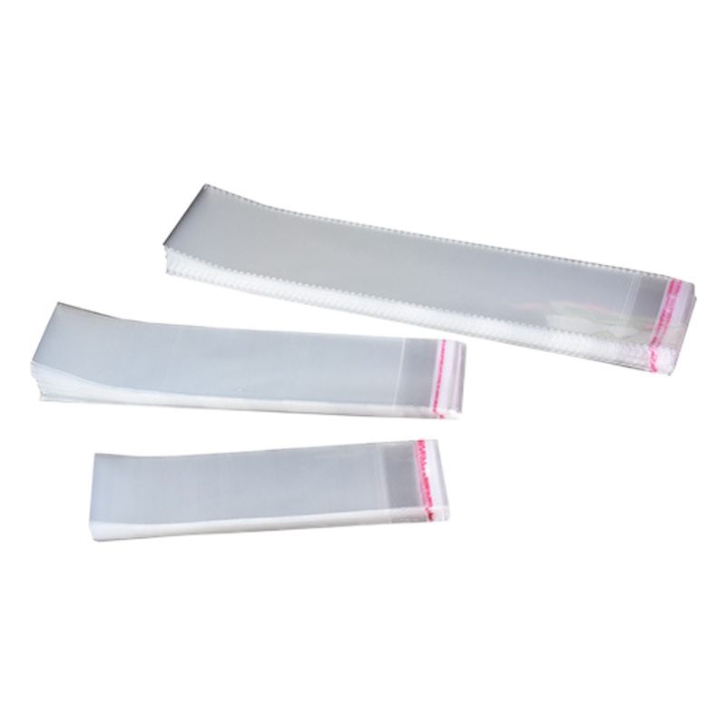 Opp bag thin strip bag transparent self-adhesive bag wholesale thread incense bamboo stick bookmark jewelry small plastic packaging bag