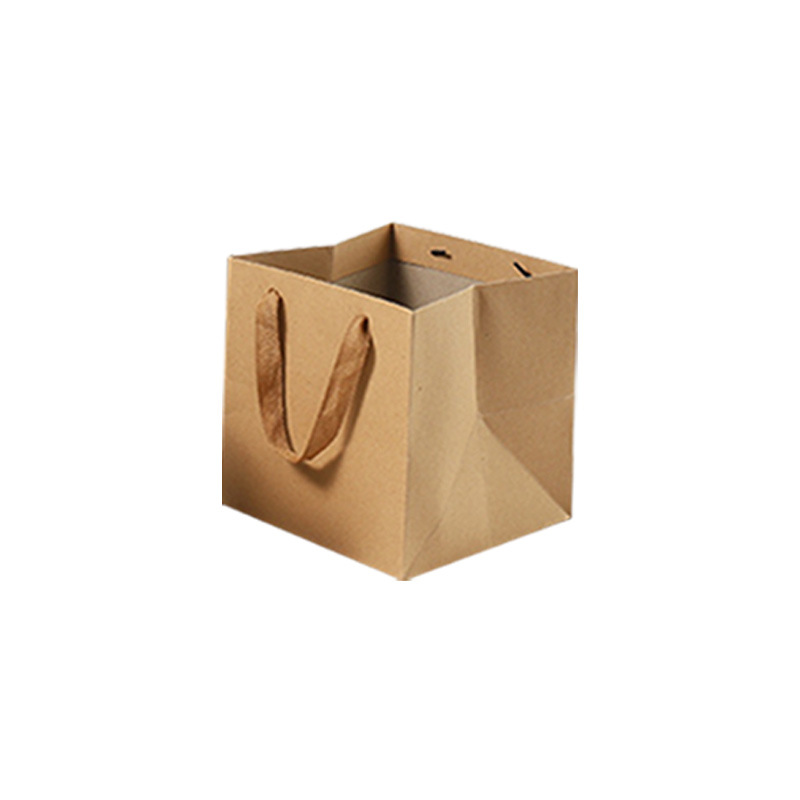 Picture of Horizontal version Kraft paper bag wholesale garment bag Kraft paper spot tote bag gift bag