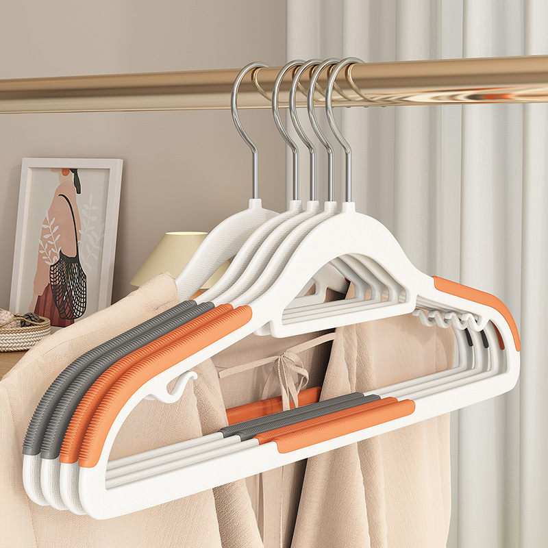 Picture of Household Clothes Hanger, Non-Marking, Non-Slip Clothes Hanger, Anti-Shoulder Corner Clothes Hanger, Double-Position Clothes Hanger, Wet and Dry Clothes Support