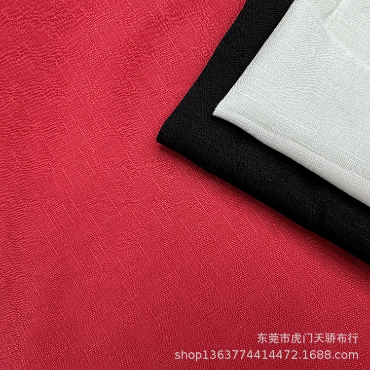Spot supply woven TR bamboo fabric woven polyester cotton bamboo fabric casual clothing shirt dress fabric