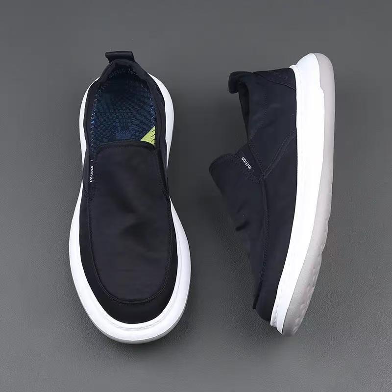 Men's Shoes Summer Breathable Slip-on Lazy Shoes Casual All-match Canvas Shoes Men's Work Casual Shoes Skate Shoes