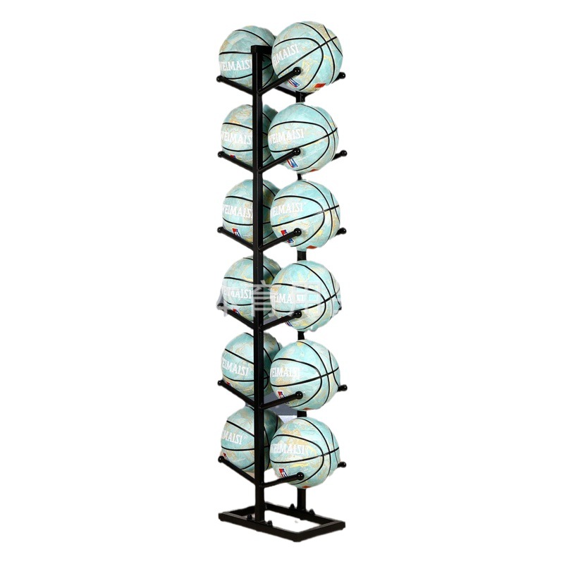 Basketball storage rack household indoor simple football volleyball organizing storage basket children's ball display shelf