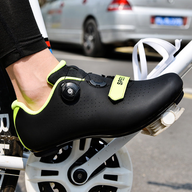 Manufacturer Wholesale New Cross-Border Road Cycling Shoes Breathable Lock Shoes Outdoor Sports Equipment Comfortable and Quick-Drying