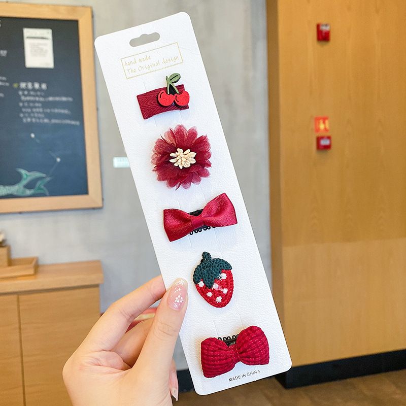 Picture of Cute baby lanugo hair small hairpin baby girl does not hurt hair hair clip baby hair small hair clip children's headdress