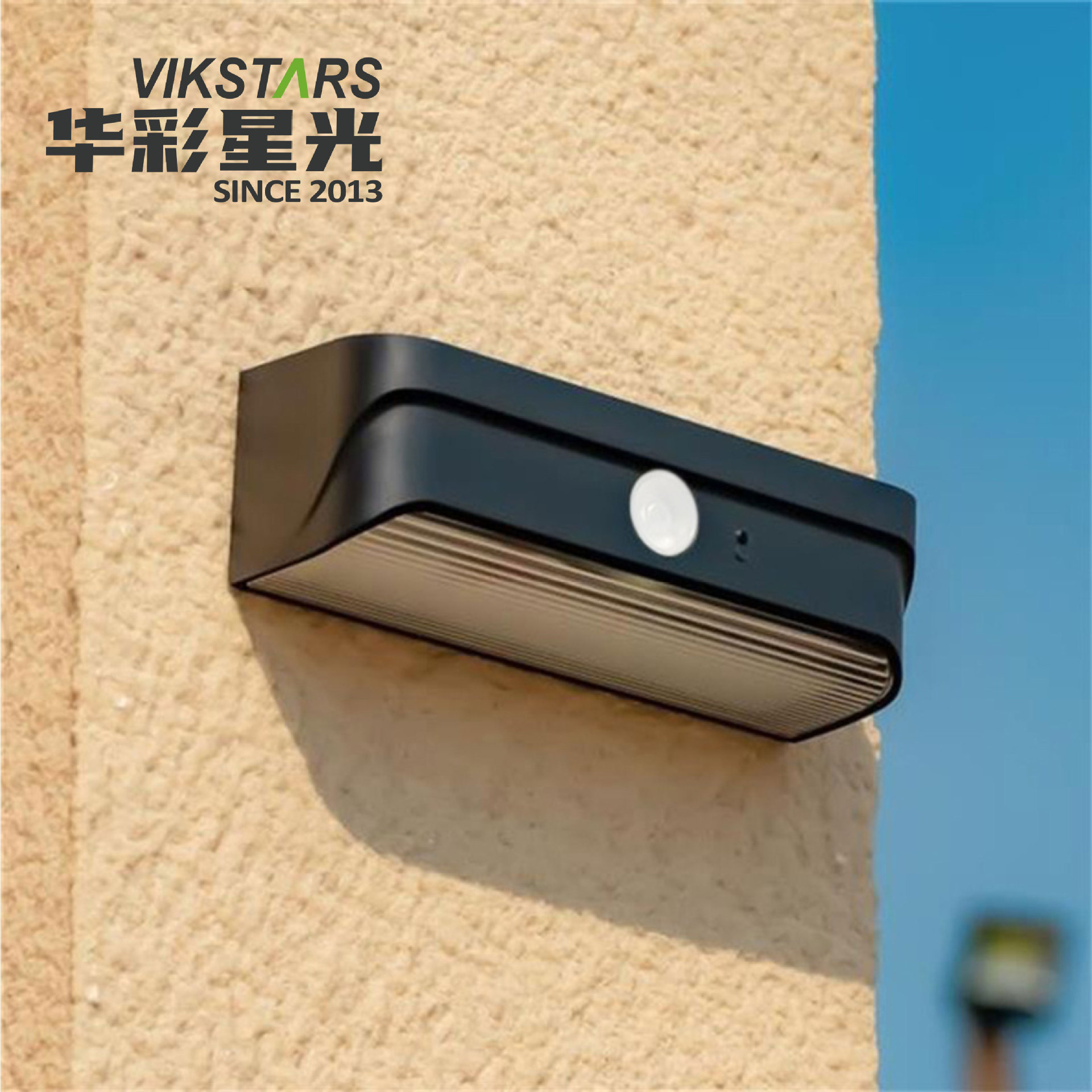 New Solar Sensor Light Led Outdoor Waterproof Intelligent Human Body Sensor Fence Landscape Light Solar Wall Light