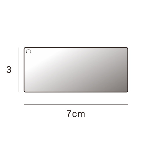 Picture of Transparent acrylic disc blank goo card cross-border handmade round embryo keychain piece decorative DIY pendant