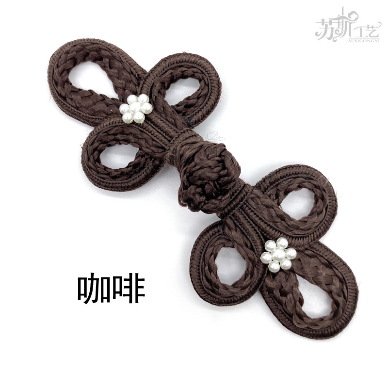 Picture of Sousse Chinese style 19A big Clover + small plum blossom bubble bead buckle cheongsam Tang suit coat children's clothing clothing accessories