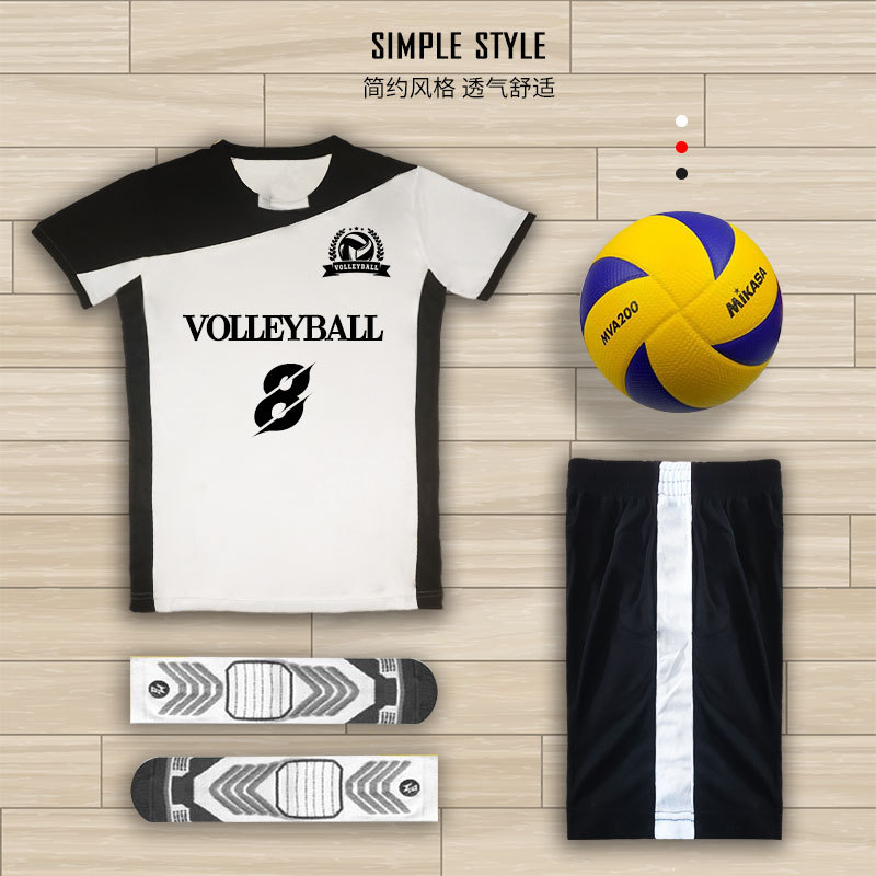 New Air Volleyball Clothing Women's Men's Suit Summer Air Volleyball Clothing Competition Team Clothing Sportswear Printing Number