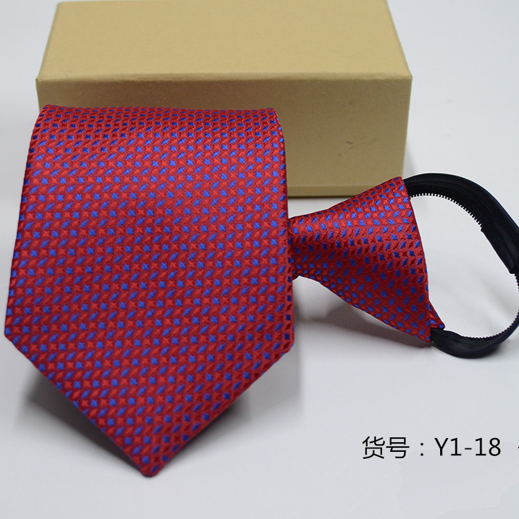 Picture of Men's Easy-To-Pull Casual Zipper Tie New Korean Style Professional Formal Wear Convenient Lazy Tie Ready for Sale